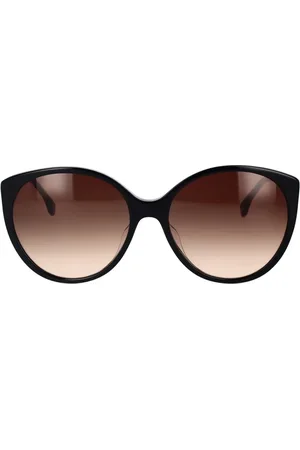 Fendi Sunglasses, unisex, , 59 MM, Round Sunglasses with Brown Lenses