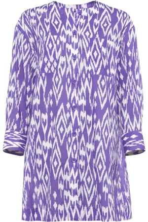 ERES Graphic Print Cotton Beach Dress