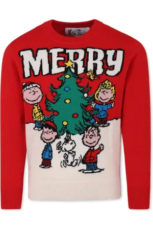 MC2 SAINT BARTH Christmas Jumper with Peanuts Print