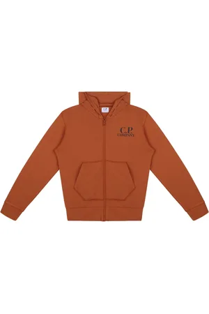 C.P. Company Sweatshirts, male, , 12 Y, Logo Print Hooded Sweatshirt