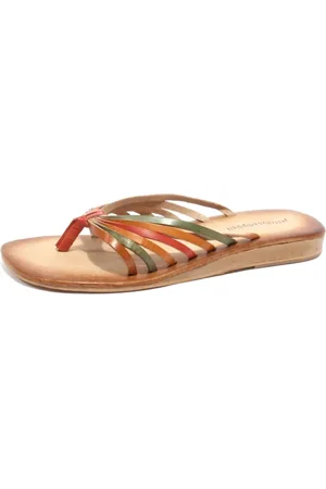 Jeffrey Campbell Multi Leather Flip Flops Toluca Style