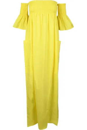 SEMICOUTURE Midi Dresses, female, , S, Cotton Long Dress with Pockets