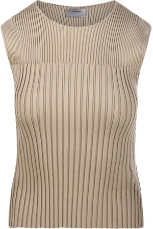 NUDE Round-neck Knitwear, female, , M, Striped Crew Neck Jumper