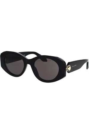 Bvlgari Elegant Oval Sunglasses with Snake Details
