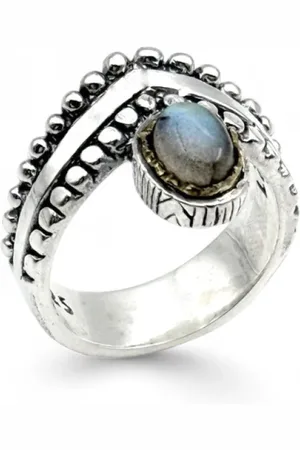 Jalan Jalan Labradorite Silver Ring