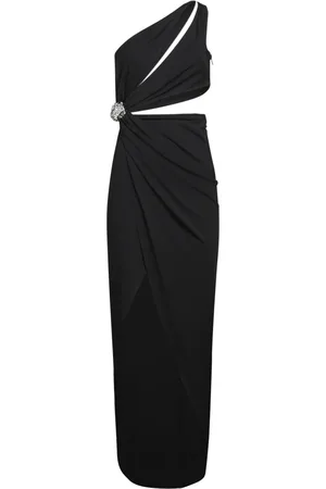 AMEN Maxi Dresses, female, , XS, One-Shoulder Dress Crystal Embellishment