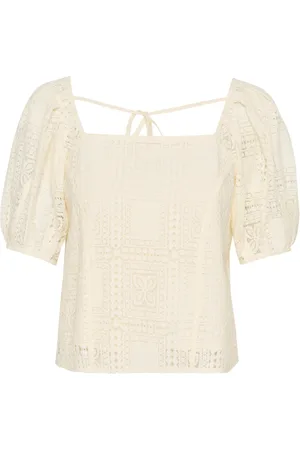 Soaked in Luxury Blouses, female, , M, Feminine Blouse with Puff Sleeves