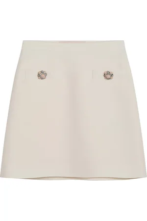 VALENTINO GARAVANI Crepe Couture Mini Skirt