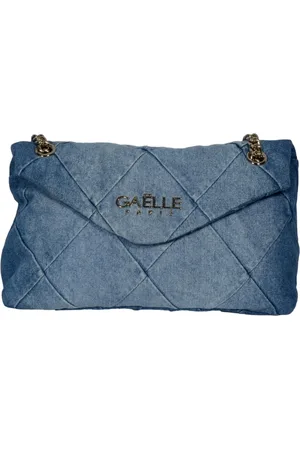 GAËLLE Shoulder Bags, female, , ONE SIZE, Denim Shoulder Bag with Metal Logo