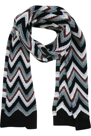 Missoni Winter Scarves, male, , ONE SIZE, Black Red Scarf Stylish Model
