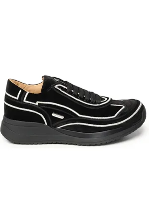 Paciotti Sneakers, female, , 8 UK, Velvet Lace-Up Trainers