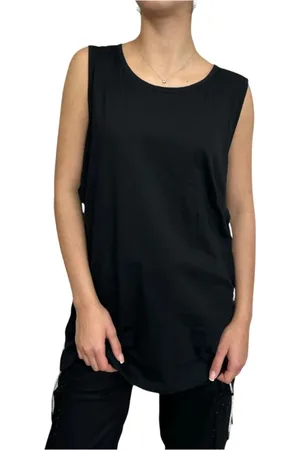 DISCLAIMER Sleeveless Tops, female, , M, Stylish Casual Top with Rhinestone Details