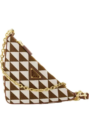 Prada Geometric Jacquard Shoulder Bag