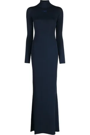 OFF-WHITE Slick Long Dresses