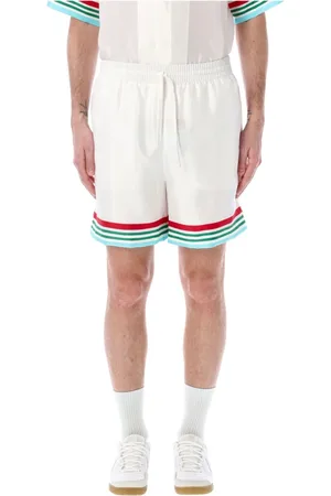 Casablanca Silk Shorts with Elastic Waist
