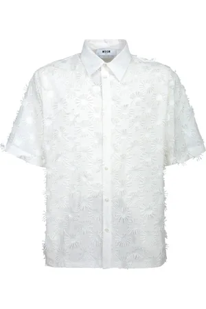 Msgm Short Sleeve Shirts, male, , L, Shirt for Men Stylish Fit