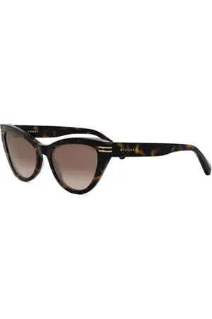 Bvlgari Sunglasses, female, , 54 MM, Cat-Eye Sunglasses with Havana Frame