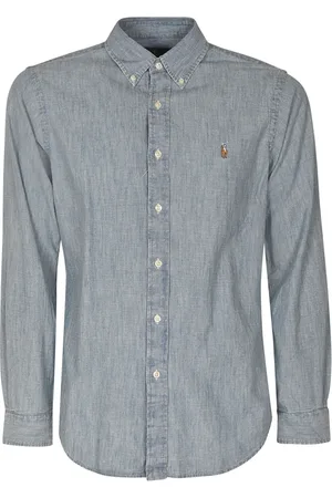 Ralph Lauren Casual Shirts, male, , XL, Chambray Denim Sport Shirt