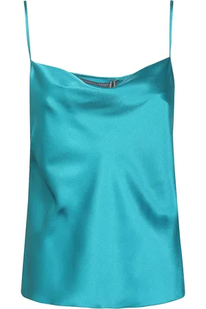 Alberta Ferretti Sleeveless Tops, female, , L, Silk Hooded Top