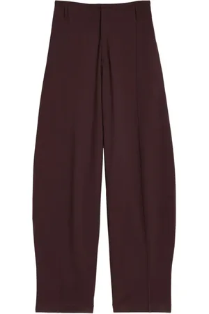 LEMAIRE Straight Trousers, female, , S, Dark Cherry Volume Trousers