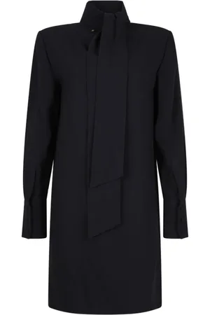 Golden Goose Black Bow Dress with Decorative Bow