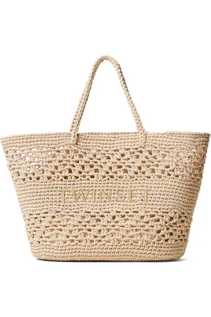 Twin-Set Interwoven Drawstring Bag