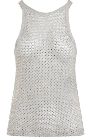 Tom Ford Sleeveless Tops, female, , M, Lurex Knit Top