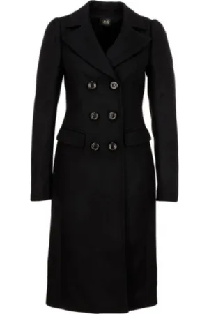 Liu Jo Double-Breasted Coats, female, , L, Long Coat Redingote for Women