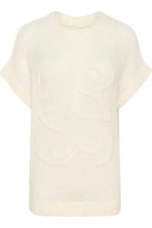 My Essential Wardrobe Snow White Knit Vest Lingomw Emb.