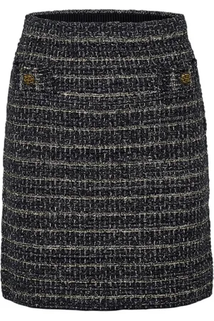Sand Short Skirts, female, , L, Elegant Boucle Skirt with Metallic Details
