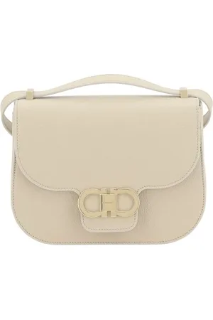 Salvatore Ferragamo Cross Body Bags, female, , ONE SIZE, Geometric Leather Shoulder Bag with Gold Gancini