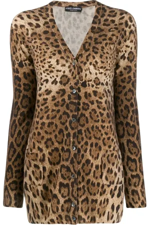 Dolce & Gabbana Leopard Cardigan Jumpers Made in Italy