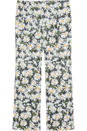 Max Mara Floral Print Flared Trousers