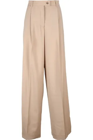 Sportmax High-waisted wool trousers with pockets