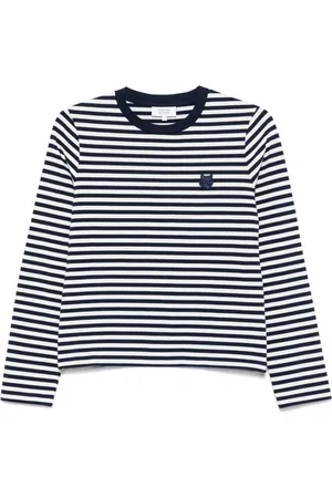 Maison Kitsuné Navy Fox Motif Long Sleeve