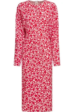 Marni Floral Print Midi Dress