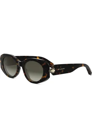 Bvlgari Sunglasses, unisex, , 52 MM, Elegant Oval Sunglasses with Snake Details