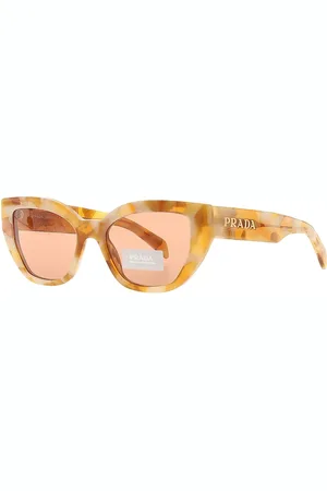 Prada Sunglasses, unisex, , ONE SIZE, Cat-eye Sunglasses with Brown Lenses