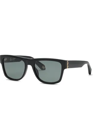 Roberto Cavalli Rectangular Sunglasses Glossy Frame