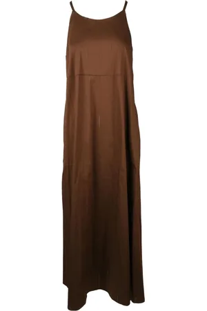 SEMICOUTURE Maxi Dresses, female, , S, Long cotton dress with button closure