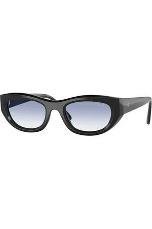 vogue Bold Cat-Eye Sunglasses with Blue Lenses