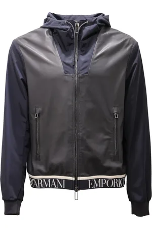 Emporio Armani Leather jacket with model 91B61P91P61