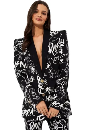 Camilla Spirit Scribble Pattern Blazer