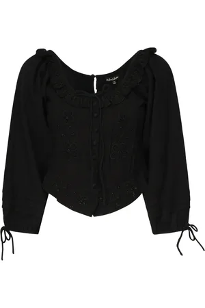 For Love & Lemons Lace Trimmed Top