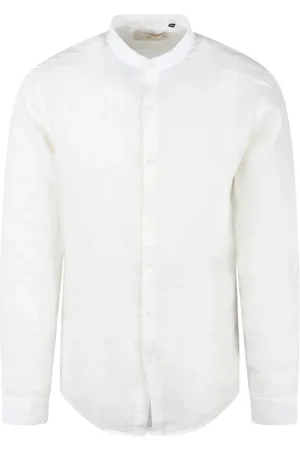 COSTUMEIN Linen Mandarin Collar Shirt