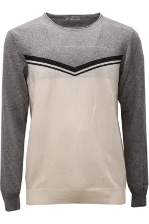 D.A. Daniele Alessandrini Round-neck Knitwear, male, , XL, Couture Wool Blend Jumper Made in Italy