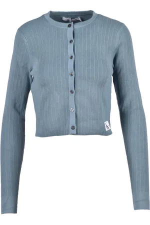 Calvin Klein Cardigans, female, , XS, Short Cardigan in Cotton Blend