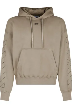 OFF-WHITE Hoodies, male, , S, Cotton Stitch Skate Hoodie with Logo