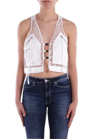 Pinko Sleeveless Tops, female, , L, Transparent Top