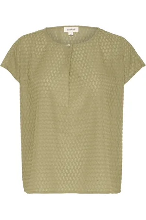 Soaked in Luxury Blouse with Button Detail